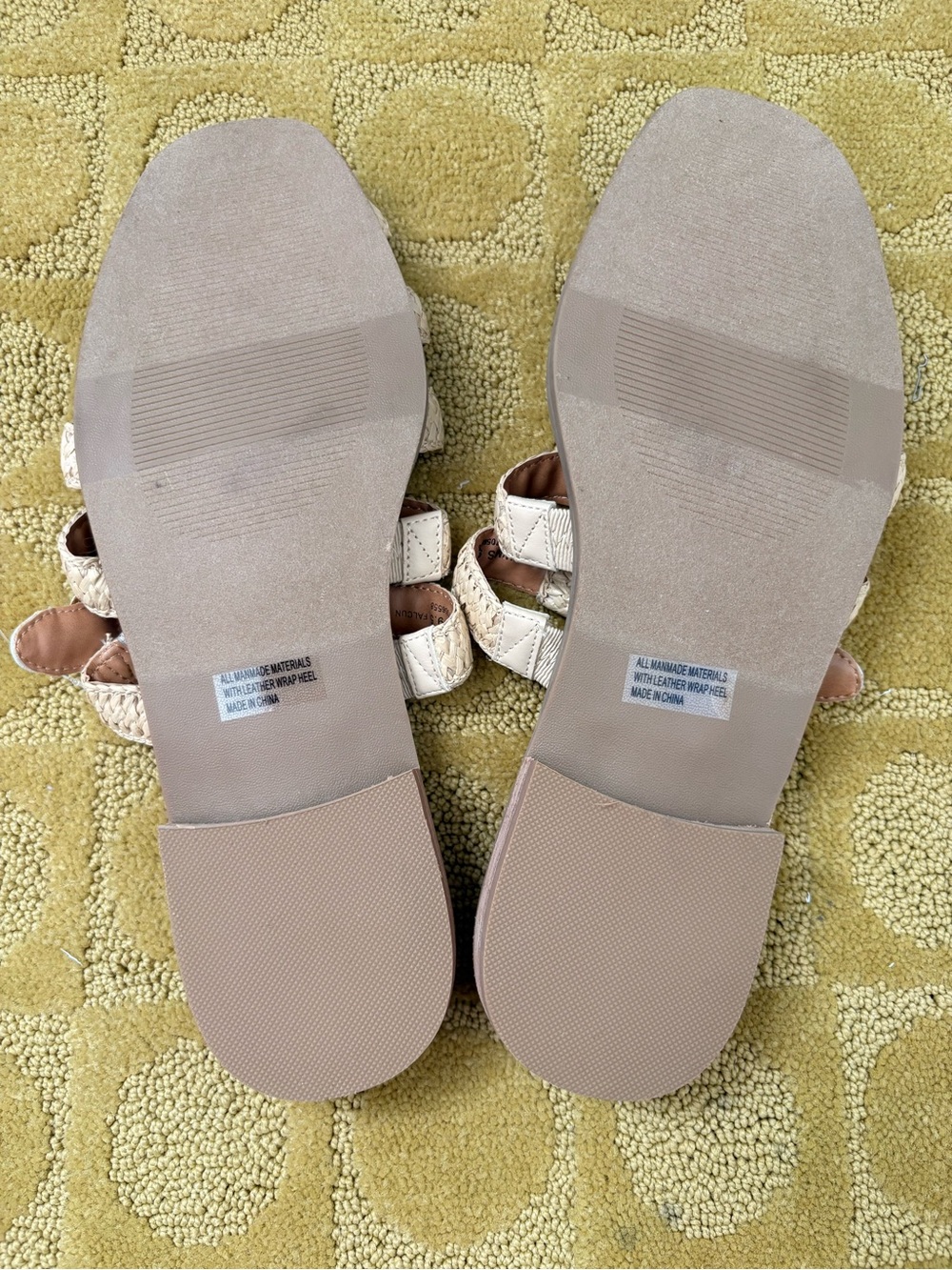 DV by Dolce Vita Natural Braided Strap Slide Sandals with Buckle - Picture 2 of 3
